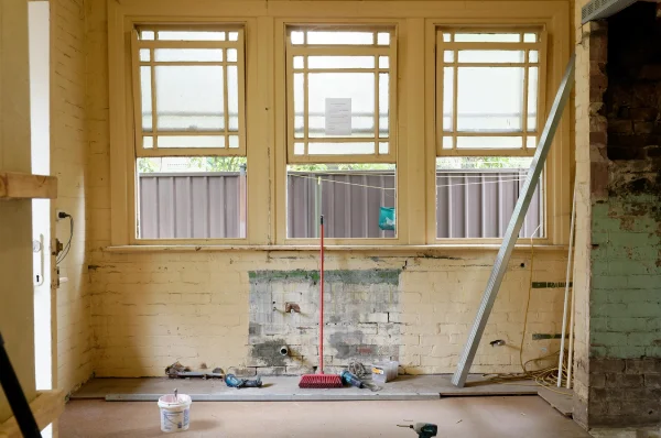 an empty house that needs fix